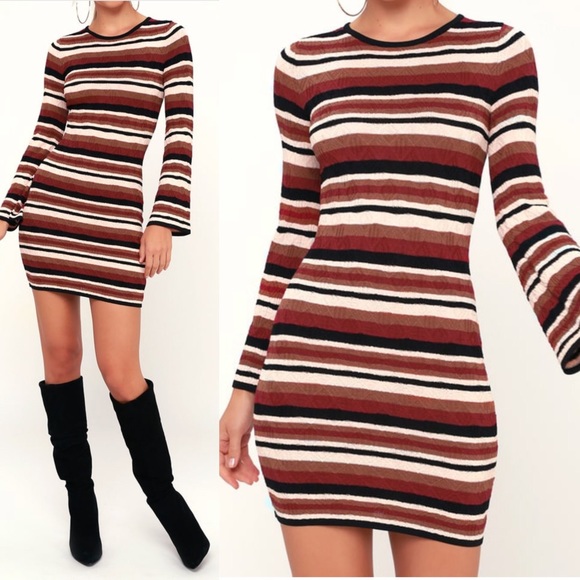ALI & JAY Dresses & Skirts - 🆕 Ali & Jay Striped Bell Sleeve Dress